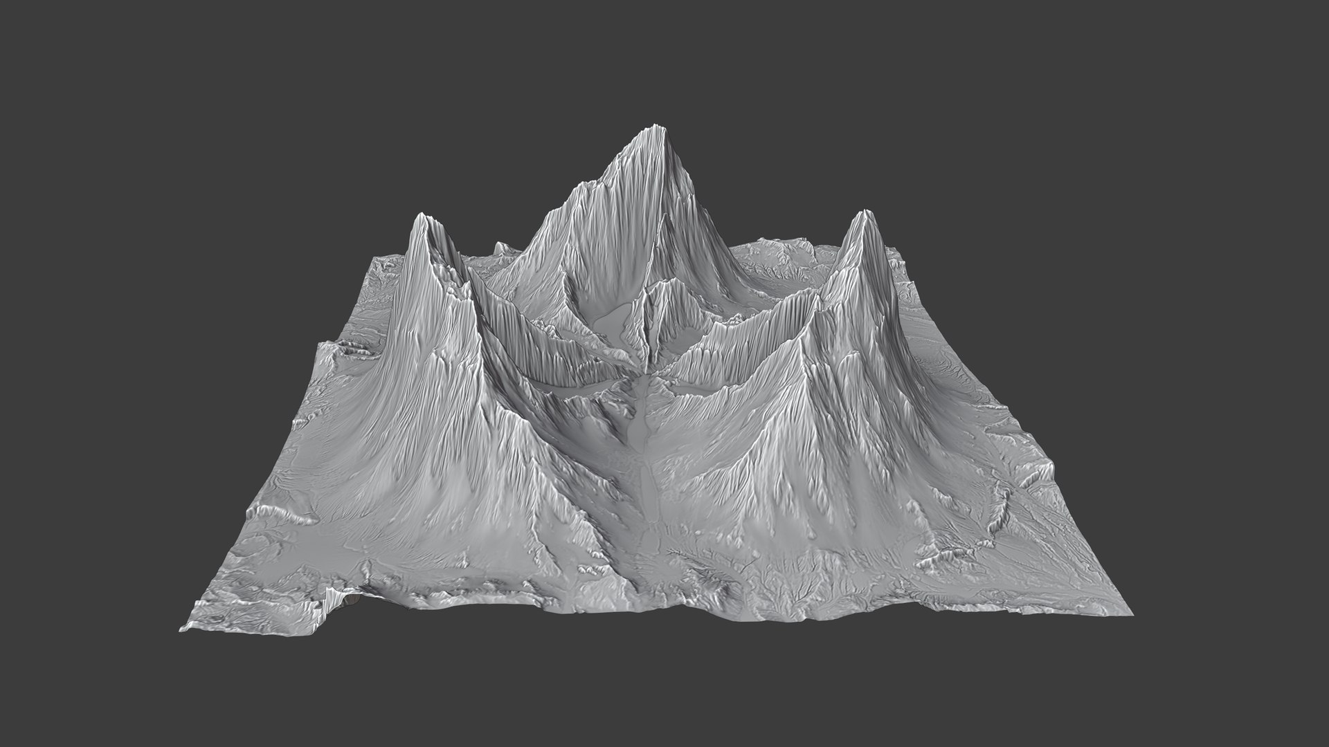 3D 8K Detailed Mountain Landscape - TurboSquid 1811967