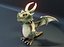 Cartoon Adamantine Dragon Animiertes Low-Poly-3D-Modell