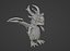 Cartoon Adamantine Dragon Animiertes Low-Poly-3D-Modell