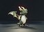 Cartoon Adamantine Dragon Animiertes Low-Poly-3D-Modell