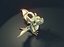 Cartoon Adamantine Dragon Animiertes Low-Poly-3D-Modell