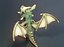 Cartoon Adamantine Dragon Animiertes Low-Poly-3D-Modell