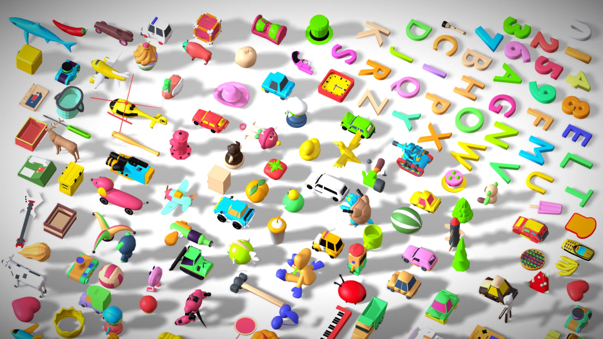 Toy Pack - Low Poly 236 Toys Objects - Toy Mega Pack - Match Game Kit - Big Pack 3D https://p.turbosquid.com/ts-thumb/pQ/u4o0zr/Uc/s2.1/jpg/1756632719/1920x1080/fit_q87/59141af3c055569ec4ddb5f937dcaf11fec3a58f/s2.1.jpg