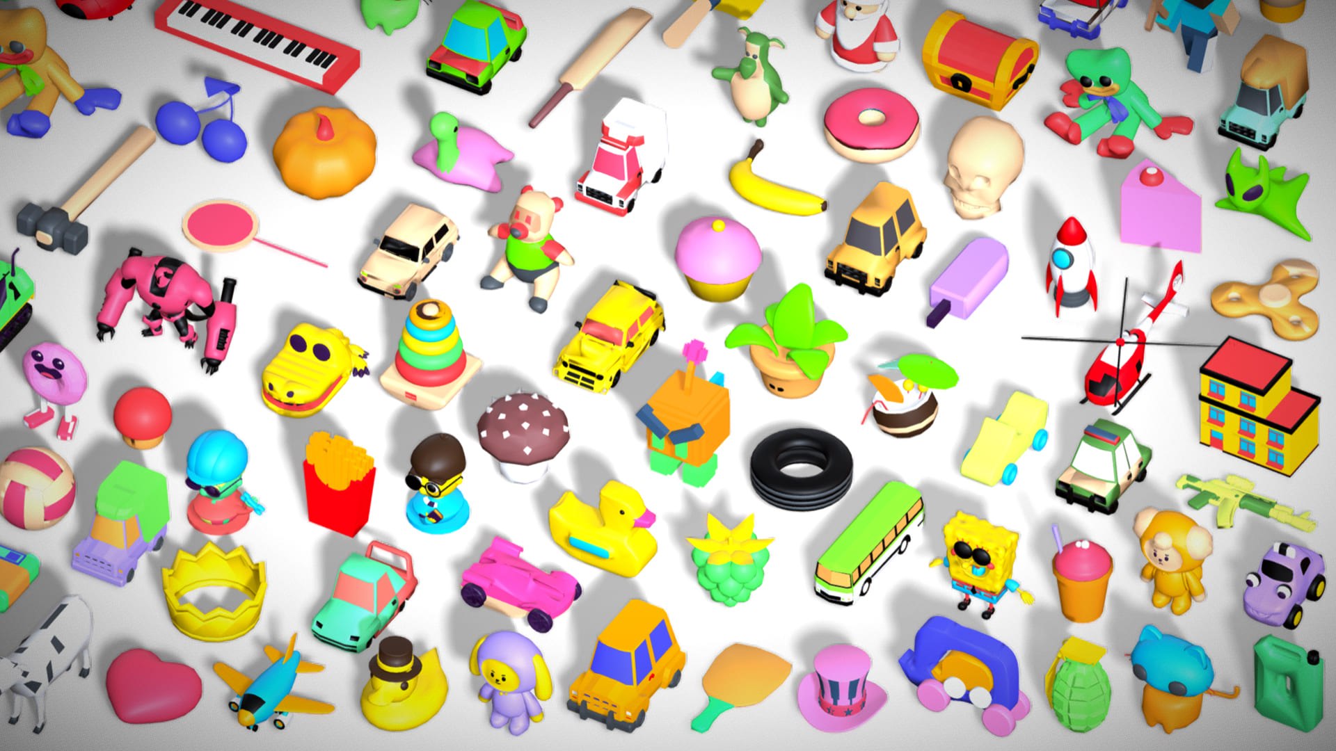 Toy Pack - Low Poly 236 Toys Objects - Toy Mega Pack - Match Game Kit - Big Pack 3D https://p.turbosquid.com/ts-thumb/pQ/u4o0zr/ac/s6.1/jpg/1756632731/1920x1080/fit_q87/ff44212149d10f210f38e7c7748820c214fcf165/s6.1.jpg