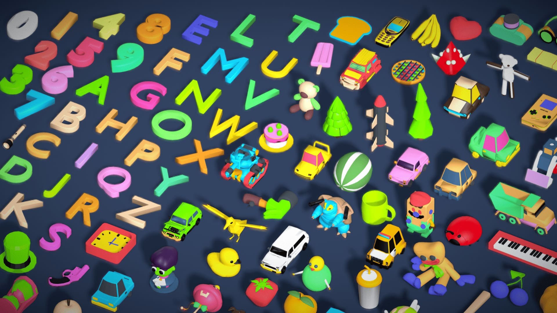 Toy Pack - Low Poly 236 Toys Objects - Toy Mega Pack - Match Game Kit - Big Pack 3D https://p.turbosquid.com/ts-thumb/pQ/u4o0zr/b0/1/jpg/1756632694/1920x1080/fit_q87/a08f09dff4cac607a8fedc2f635cb02a34233e99/1.jpg