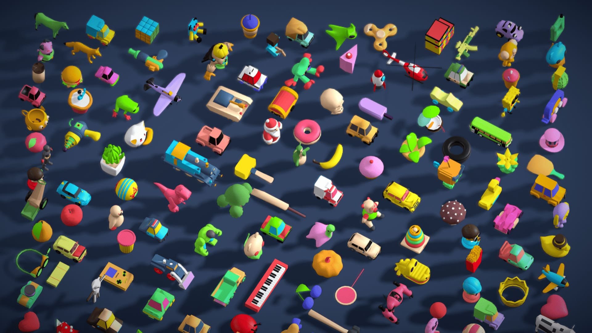 Toy Pack - Low Poly 236 Toys Objects - Toy Mega Pack - Match Game Kit - Big Pack 3D https://p.turbosquid.com/ts-thumb/pQ/u4o0zr/qL/5/jpg/1756632696/1920x1080/fit_q87/26e9bfd452779686474160ee133c1ee17043da37/5.jpg