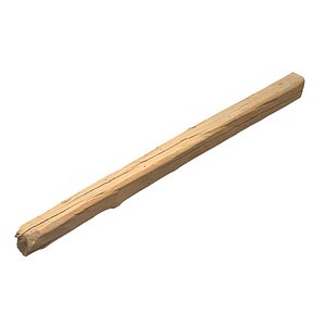 3D model scanned wood beam