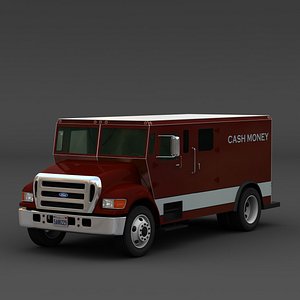 3d armored money truck model