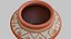 Vaso di argilla indiana antico