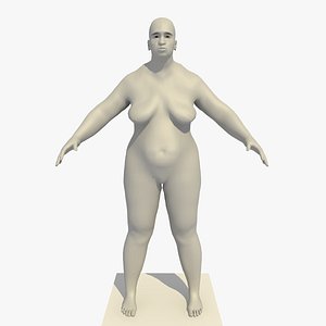 base mesh old obese 3d c4d