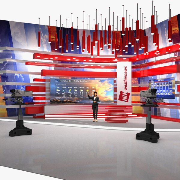 tv presenter weather forecast 3D model