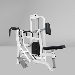 seated row exercise 3d model