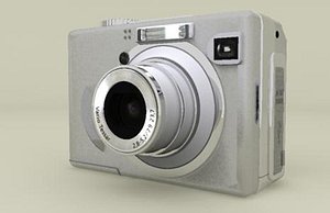 generic point shoot camera 3d model