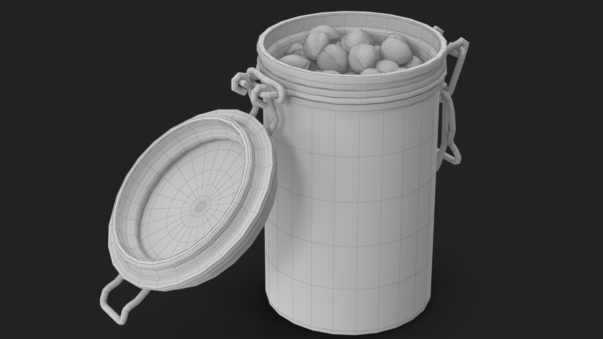 3D Hazelnuts in a Glass Jar 2 https://p.turbosquid.com/ts-thumb/pR/8tK1zJ/Mp/wireframe_05/jpg/1644070590/1920x1080/fit_q87/9f94188e07f6b96e822a1477c7b13bee3ffd112d/wireframe_05.jpg