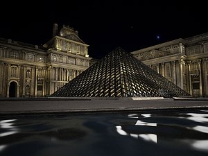 3d max lourve paris meterials
