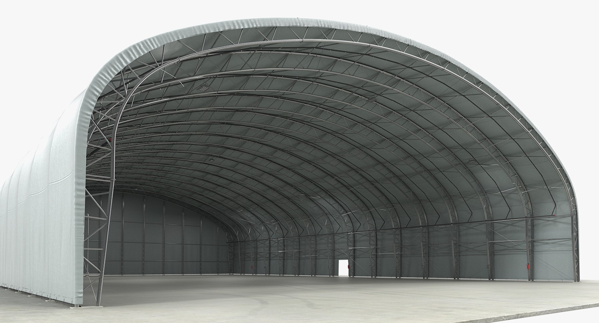 Aircraft Hangar 3D model preview