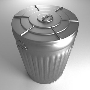HD Trashcan Galvanized