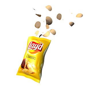 3D bag chips model