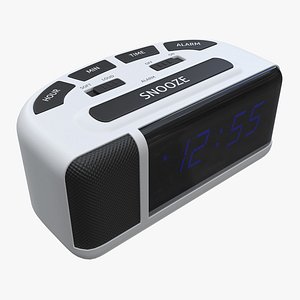 3D Alarm Clock 02 Modern