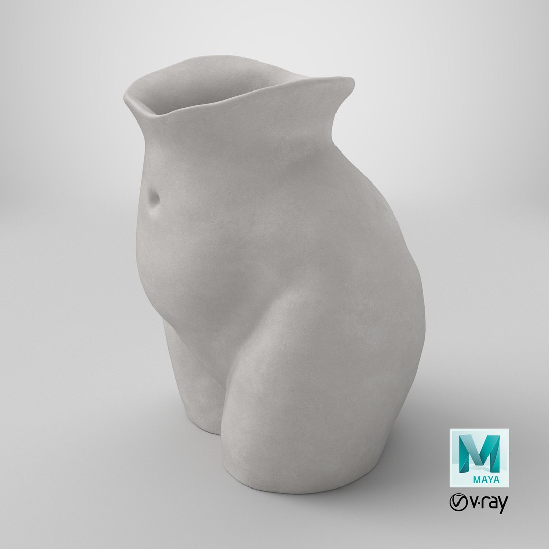 Abstract vase female body 3D model https://p.turbosquid.com/ts-thumb/pR/eTOMl3/Yg/stemcell_maya_vray_render/png/1781635411/1920x1080/fit_q87/6760e1bee32e5178a21cfc5f269ef8ca927ac40d/stemcell_maya_vray_render.jpg