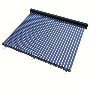 tubes solar collector 3D