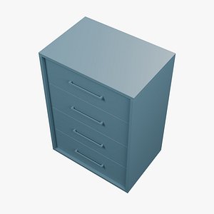 Four-Drawer Steel Workshop Cabinet - 80 cm