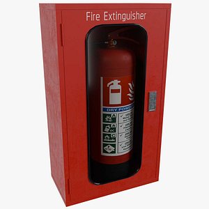 Fire Extinguisher In Box 3D model
