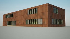 Modern Industrial Building 3D