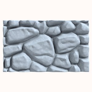 Stone wall 168 3D model