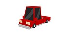 Cartoon Pickup Truck Low Poly Ute Car 4WD 4x4 Utility Vehicle