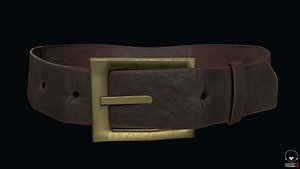 3D model leather belt