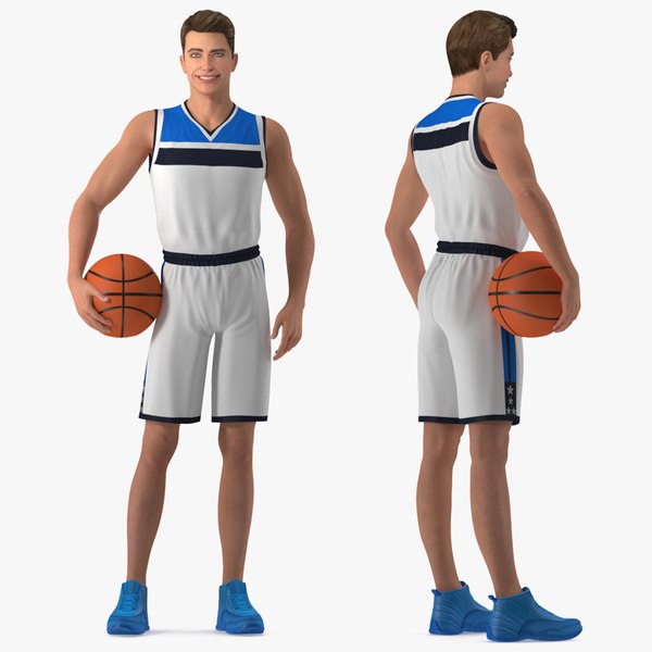 3D Teen Boy Basketball Rigged for Maya model