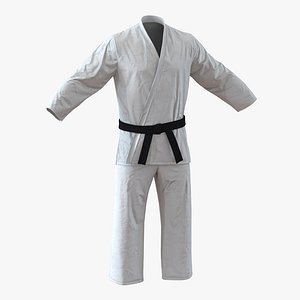 3d karate white suit