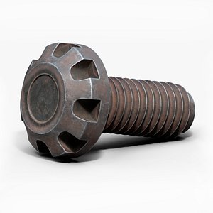 3D Rusty bolt model