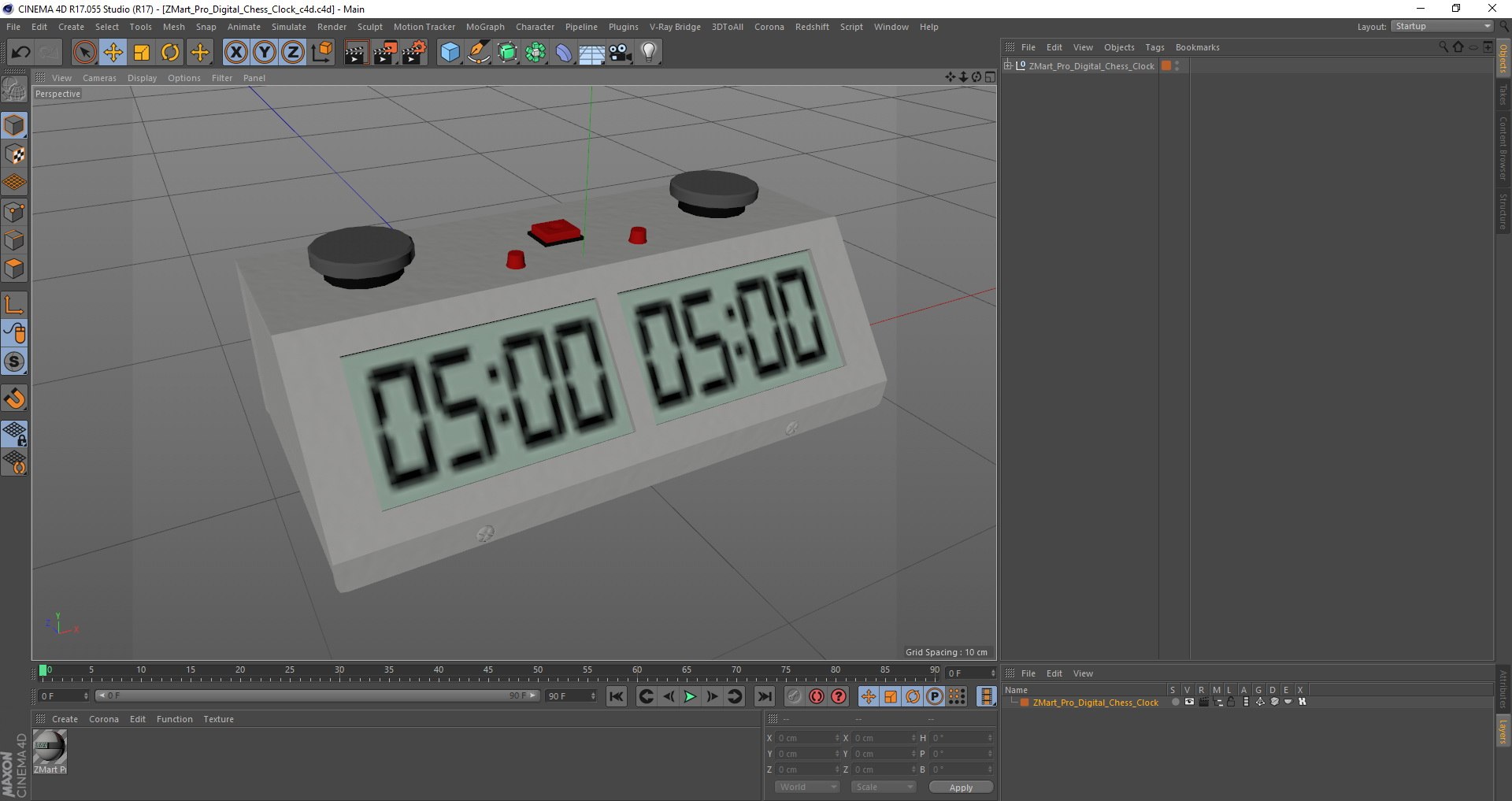 Zmart pro digital chess 3D model TurboSquid 1528533