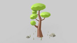 3D tree animation model