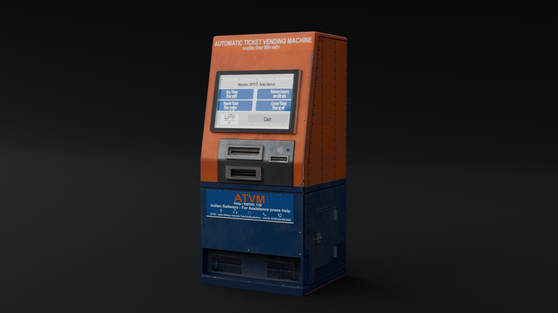 India Mumbai Railway Station Pack model https://p.turbosquid.com/ts-thumb/pS/6L9KHc/aX/atvm_r1/png/1786525857/1920x1080/fit_q87/fb6fc64ba280f261506dd4b4f3ab9731a232f4d2/atvm_r1.jpg