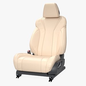 Ergonomic Driver Seat Beige Leather