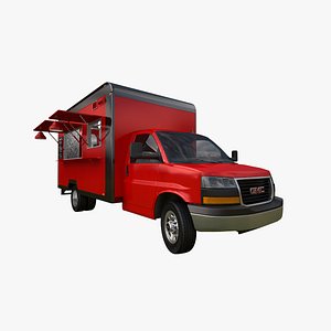 3D gmc savana food truck