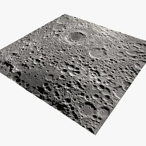 3D moon surface