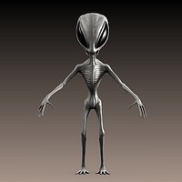 Alien grey insect