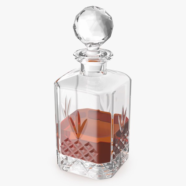 3D crystal whisky decanter