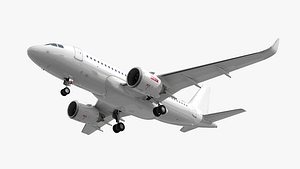 3D model A319neo Generic White