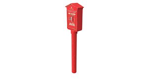 Retro Fire Alarm 3D model