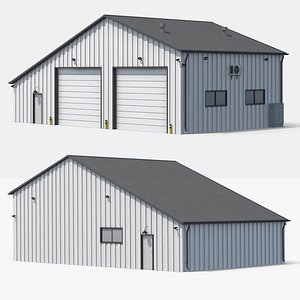 Industrial Building 38 3D model
