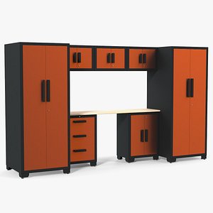 Garage Cabinet Orange