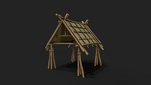 Bamboo Shelter 5 3D model