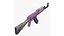 16-AK-103-Gewehrmodell, spielfertiges 3D-Modell, Low-Poly-3D-Modell