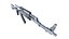 16-AK-103-Gewehrmodell, spielfertiges 3D-Modell, Low-Poly-3D-Modell