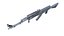 16-AK-103-Gewehrmodell, spielfertiges 3D-Modell, Low-Poly-3D-Modell
